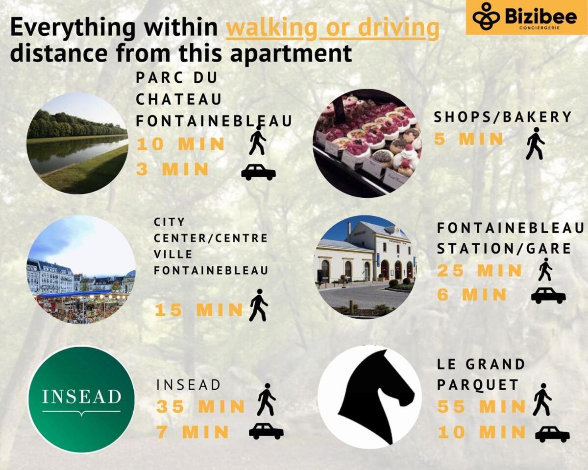 Avon Zanzibar - 15 Min Walk To Fontainebleau Chateau מראה חיצוני תמונה